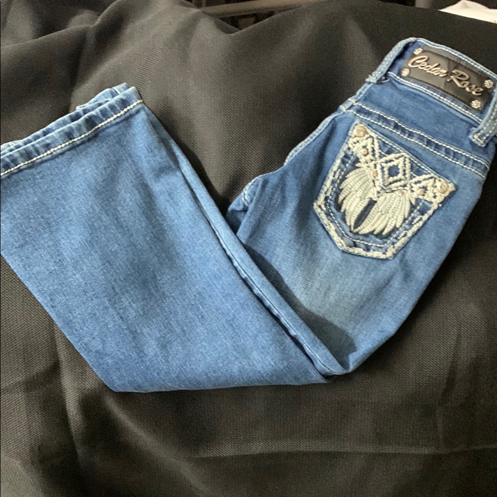 Cedar Rose Blue little Girl Jeans